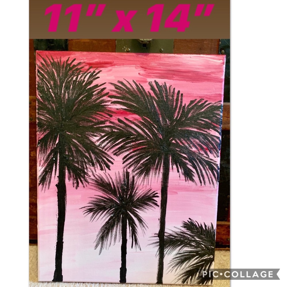 Sunset Palms Painting